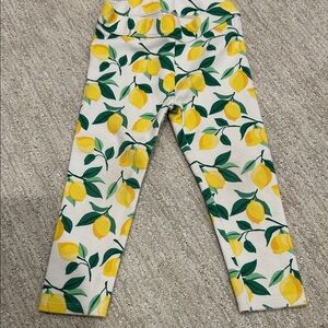 Janie and Jack Lemon Print Kids Leggings
